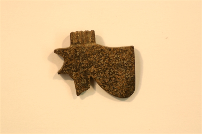 The amulet of the eye from brown faiance